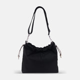 Brontibay Ursula Satin Nylon Crossbody in Black - Big Bag NY