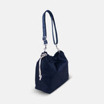 Brontibay Ursula Satin Nylon Crossbody in Navy - Big Bag NY