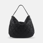 Rossi Quilted Shoulder Bag in Black - Big Bag NY