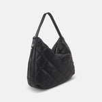 Rossi Quilted Shoulder Bag in Black - Big Bag NY