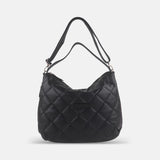 Rossi Quilted Shoulder Bag in Black - Big Bag NY