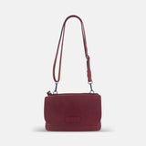 Rossi Small Dual Compartment Crossbody in Red - Big Bag NY