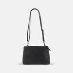 Rossi Small Dual Compartment Crossbody in Black - Big Bag NY