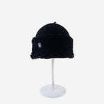 Angiolo Frasconi Wool Blend Hat with Jewel in Black - Big Bag NY