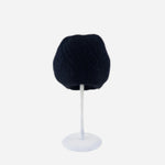 Angiolo Frasconi Angora and Wool Blend Black Beanie - Big Bag NY