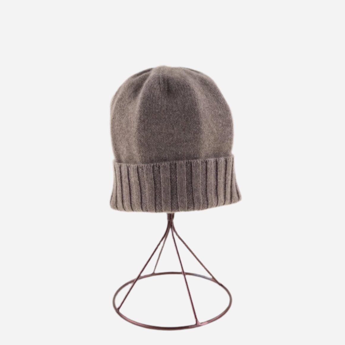 Angiolo Frasconi Cashmere Beanie in Taupe - Big Bag NY