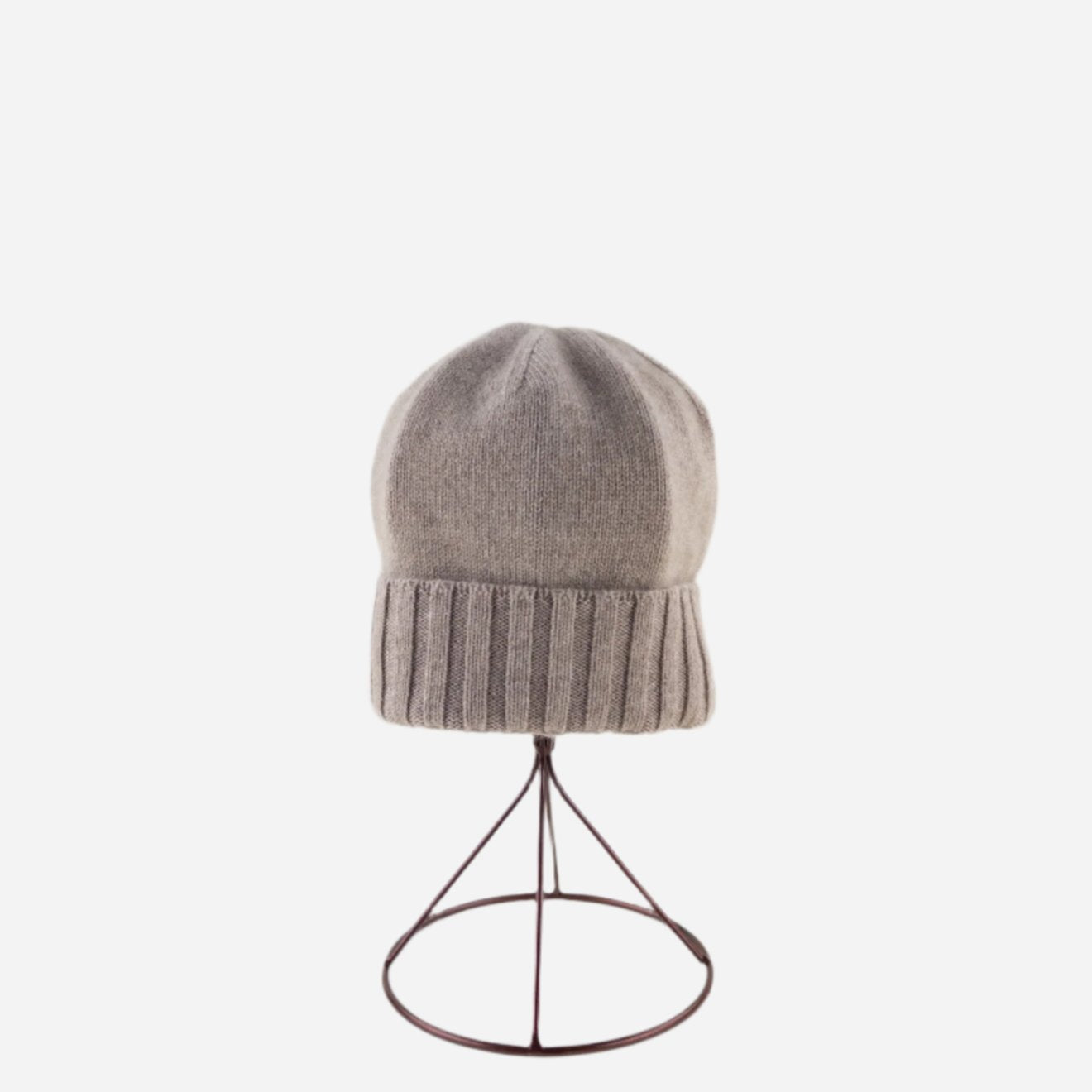 Angiolo Frasconi Cashmere Beanie in Beige - Big Bag NY