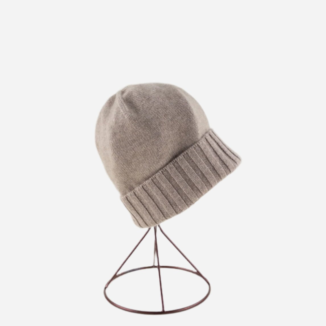 Angiolo Frasconi Cashmere Beanie in Beige - Big Bag NY