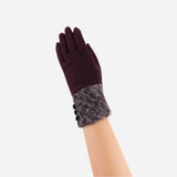 Burgundy L'Apero AUBERVILLIERS Texting Glove - Big Bag NY