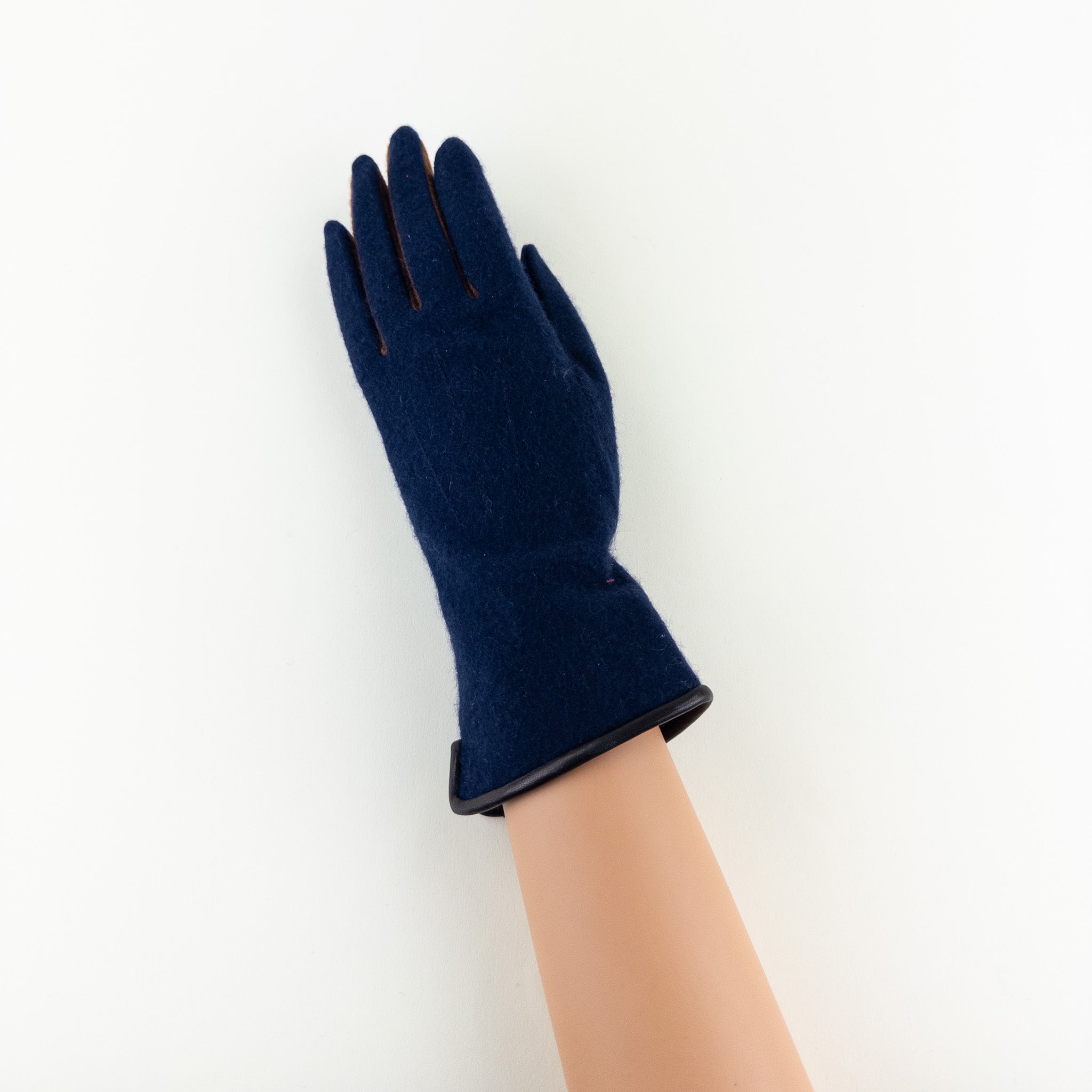 Navy L'Apero PAU Cashmere Texting Glove - Big Bag NY