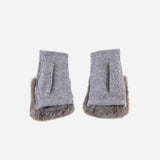 Grey L'Apero LES Fur Cuff Mittens - Big Bag NY