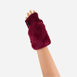 Wine L'Apero LES Fur Cuff Mittens - Big Bag NY