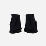 Black L'Apero LES Fur Cuff Mittens - Big Bag NY