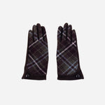 Burgundy L'Apero METS Plaid Gloves - Big Bag NY