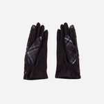 Burgundy L'Apero METS Plaid Gloves - Big Bag NY