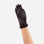 Burgundy L'Apero METS Plaid Gloves - Big Bag NY