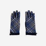 Blue L'Apero METS Plaid Gloves - Big Bag NY