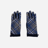 Blue L'Apero METS Plaid Gloves - Big Bag NY