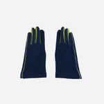 Navy L'Apero LES Wool Blend Gloves- Big Bag NY