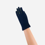 Navy L'Apero LES Wool Blend Gloves- Big Bag NY