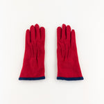 Red L'Apero TOI ET MOI Double Knit Gloves - Big Bag NY