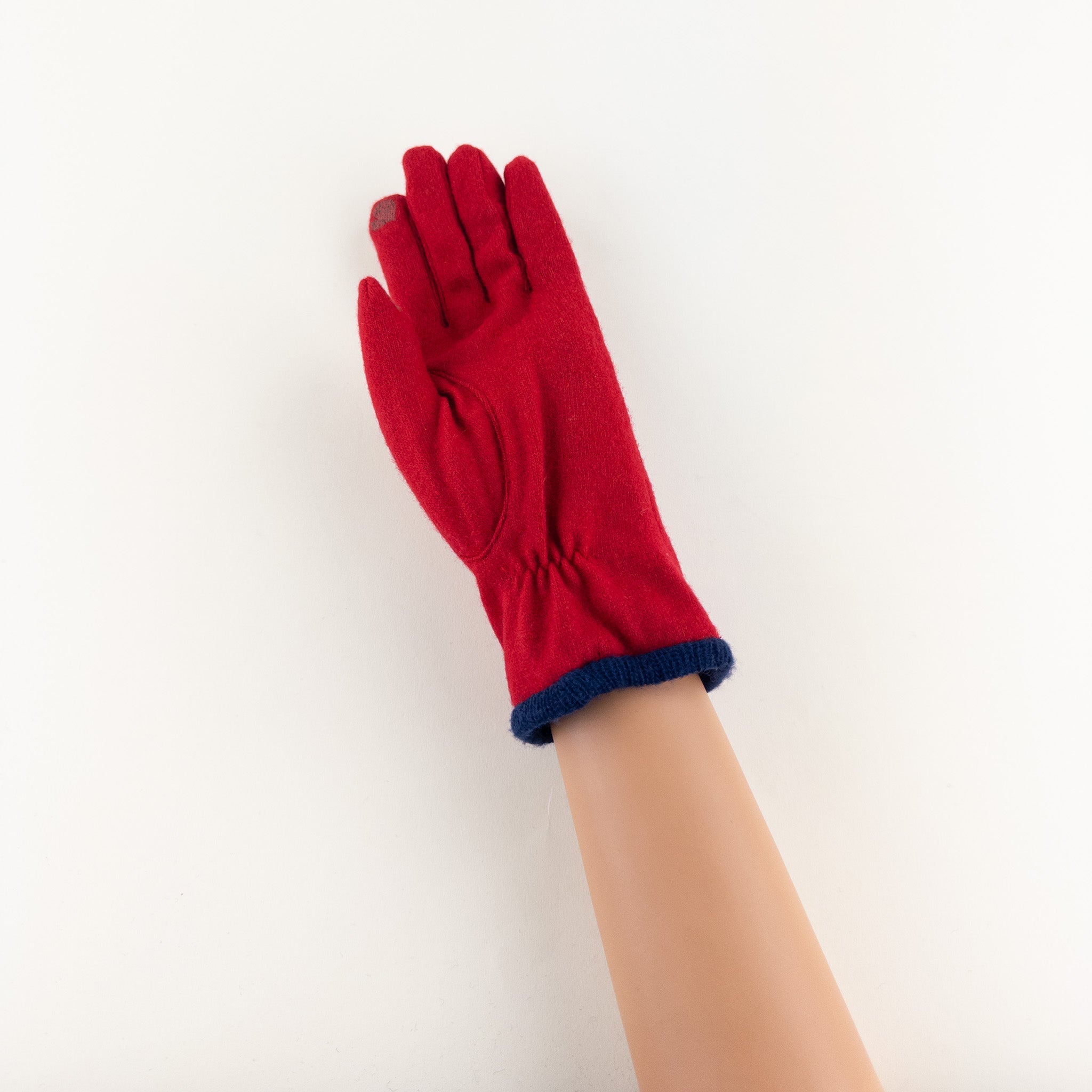 Red L'Apero TOI ET MOI Double Knit Gloves - Big Bag NY