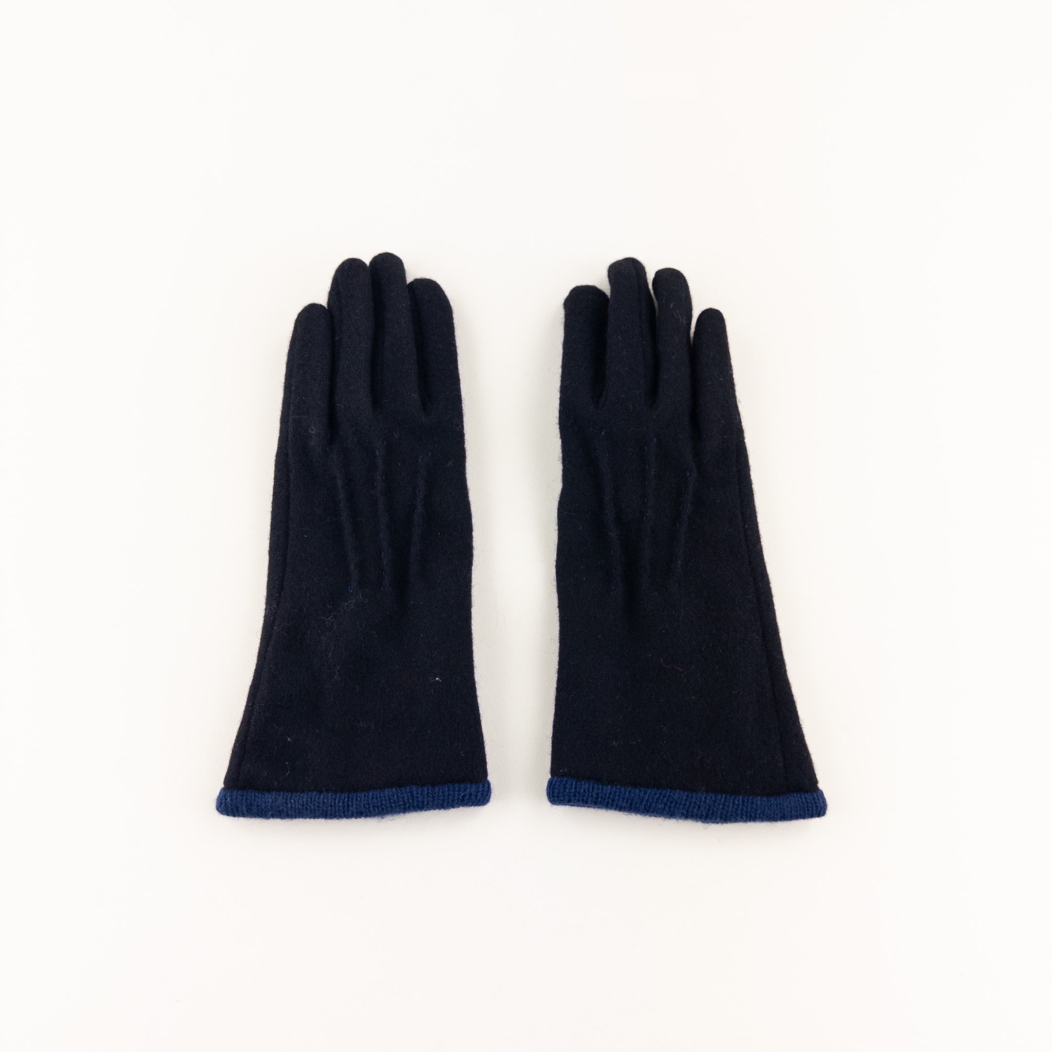 Black L'Apero TOI ET MOI Double Knit Gloves - Big Bag NY