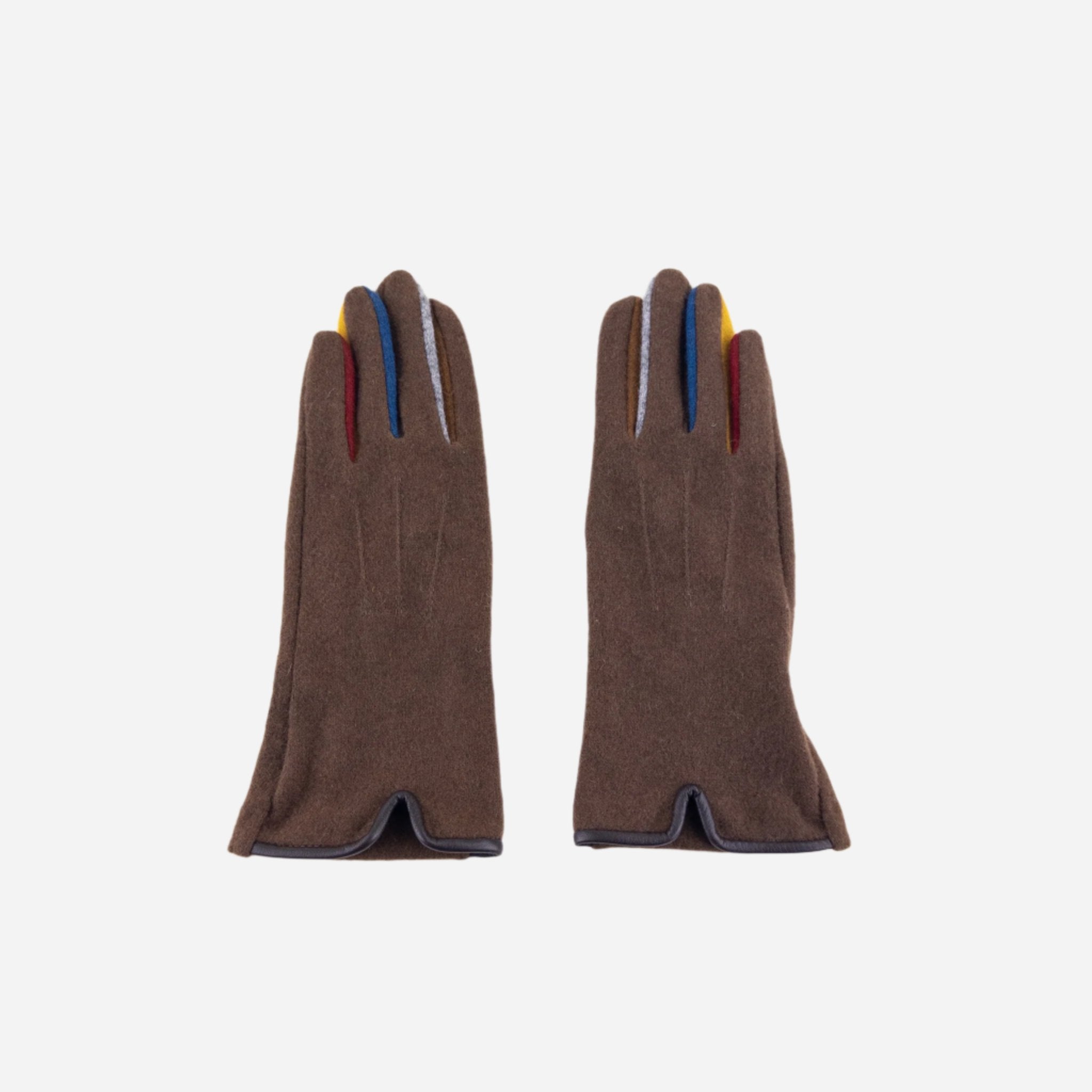 Brown L'Apero BOURGET Texting Gloves - Big Bag NY