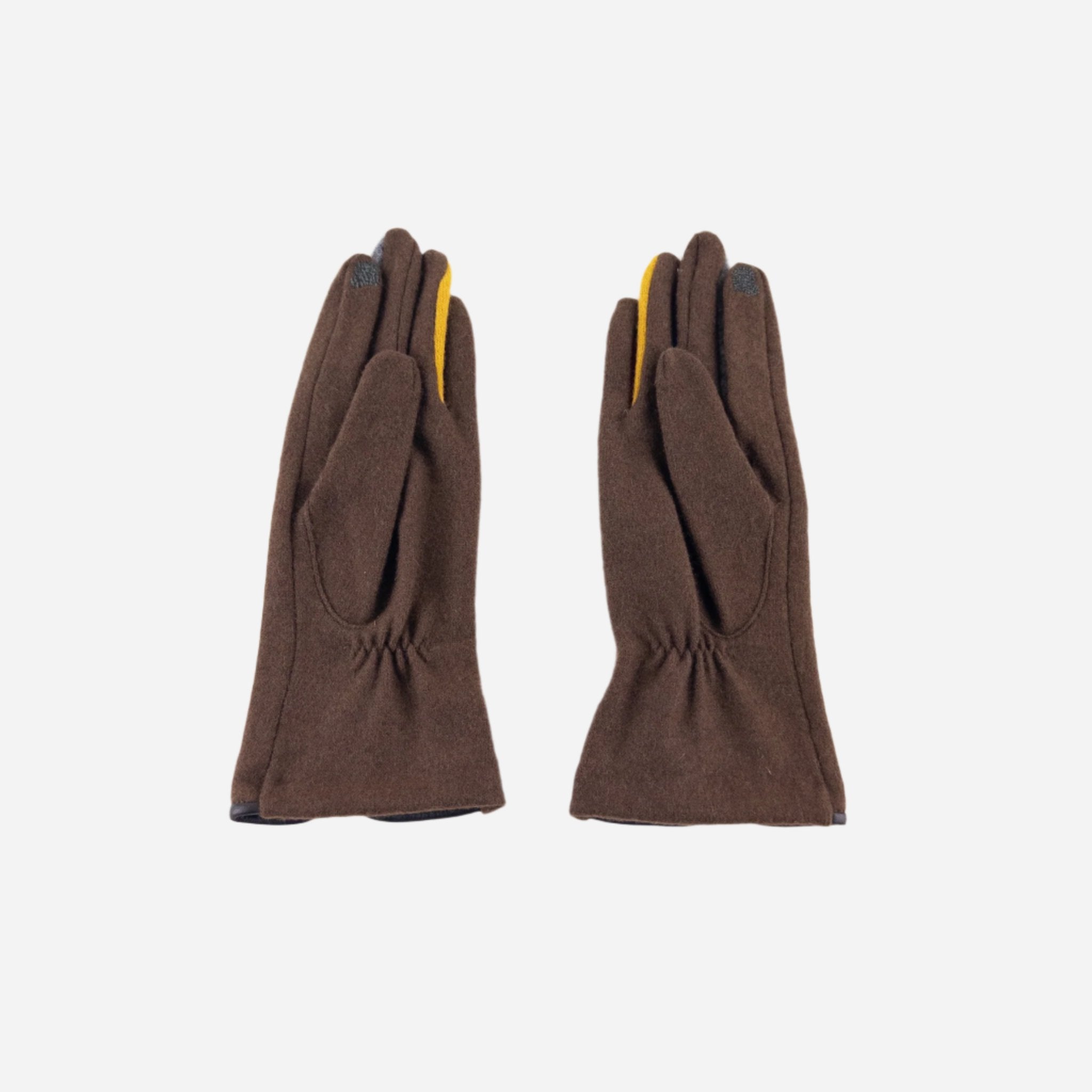 Brown L'Apero BOURGET Texting Gloves - Big Bag NY