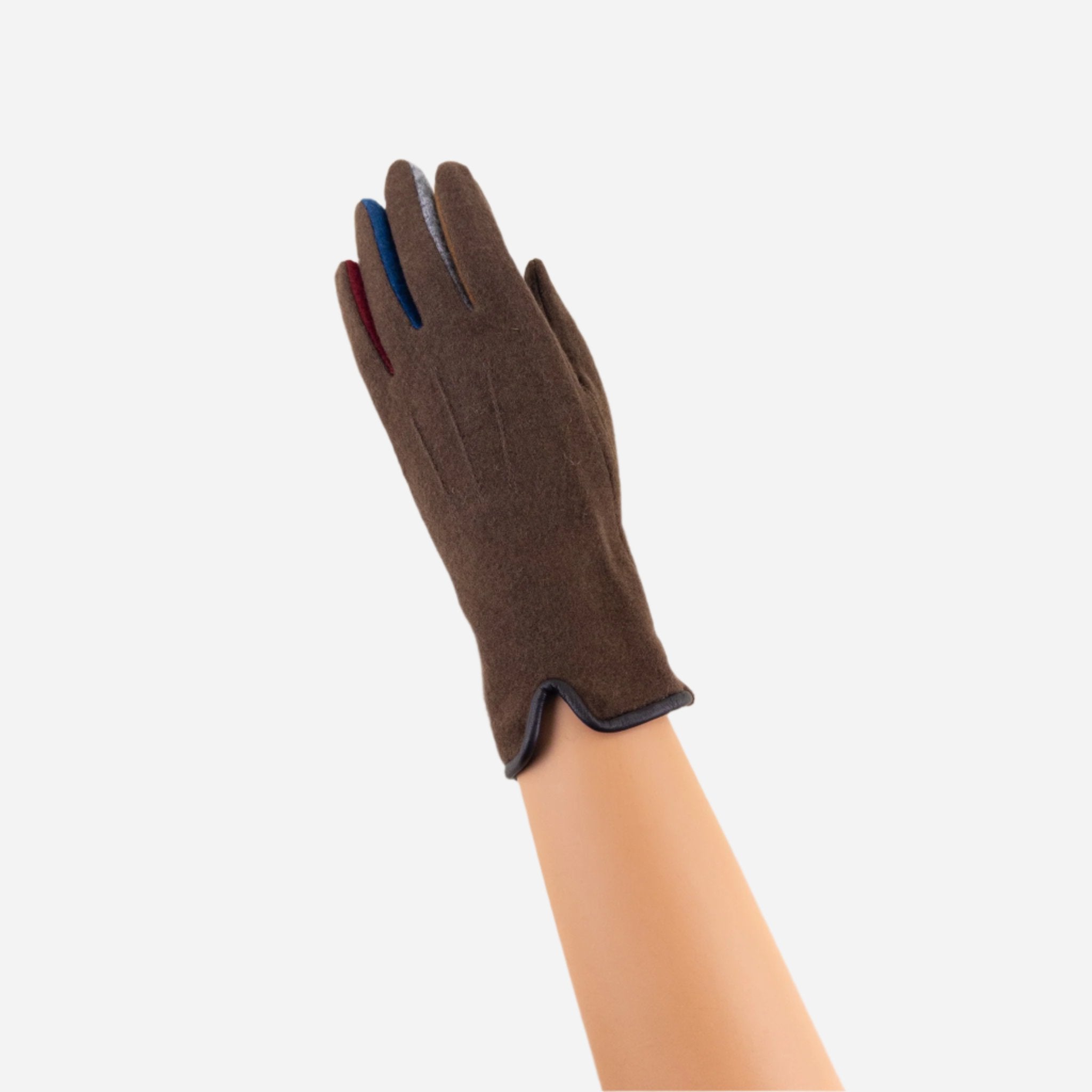 Brown L'Apero BOURGET Texting Gloves - Big Bag NY