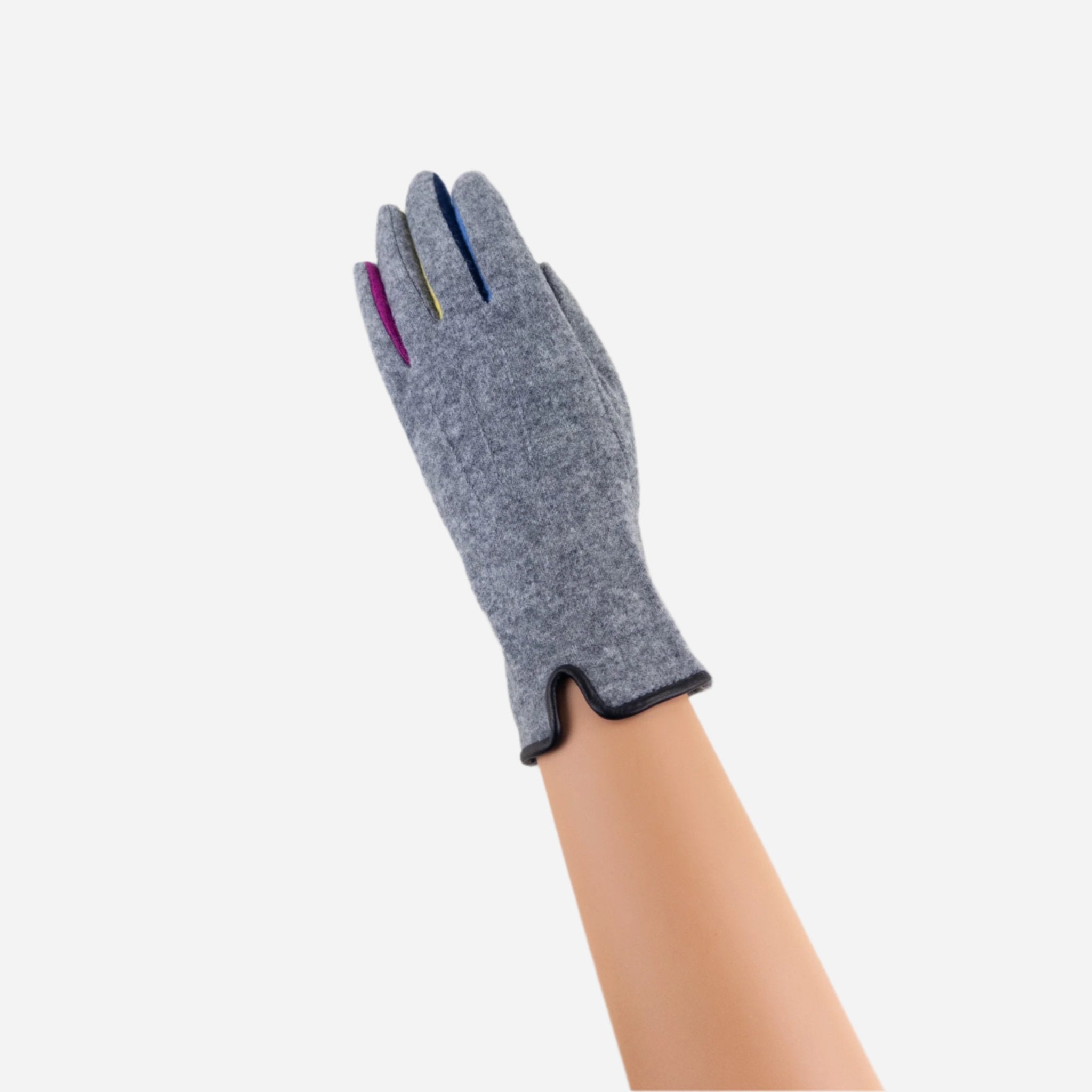 Grey L'Apero BOURGET Texting Gloves - Big Bag NY