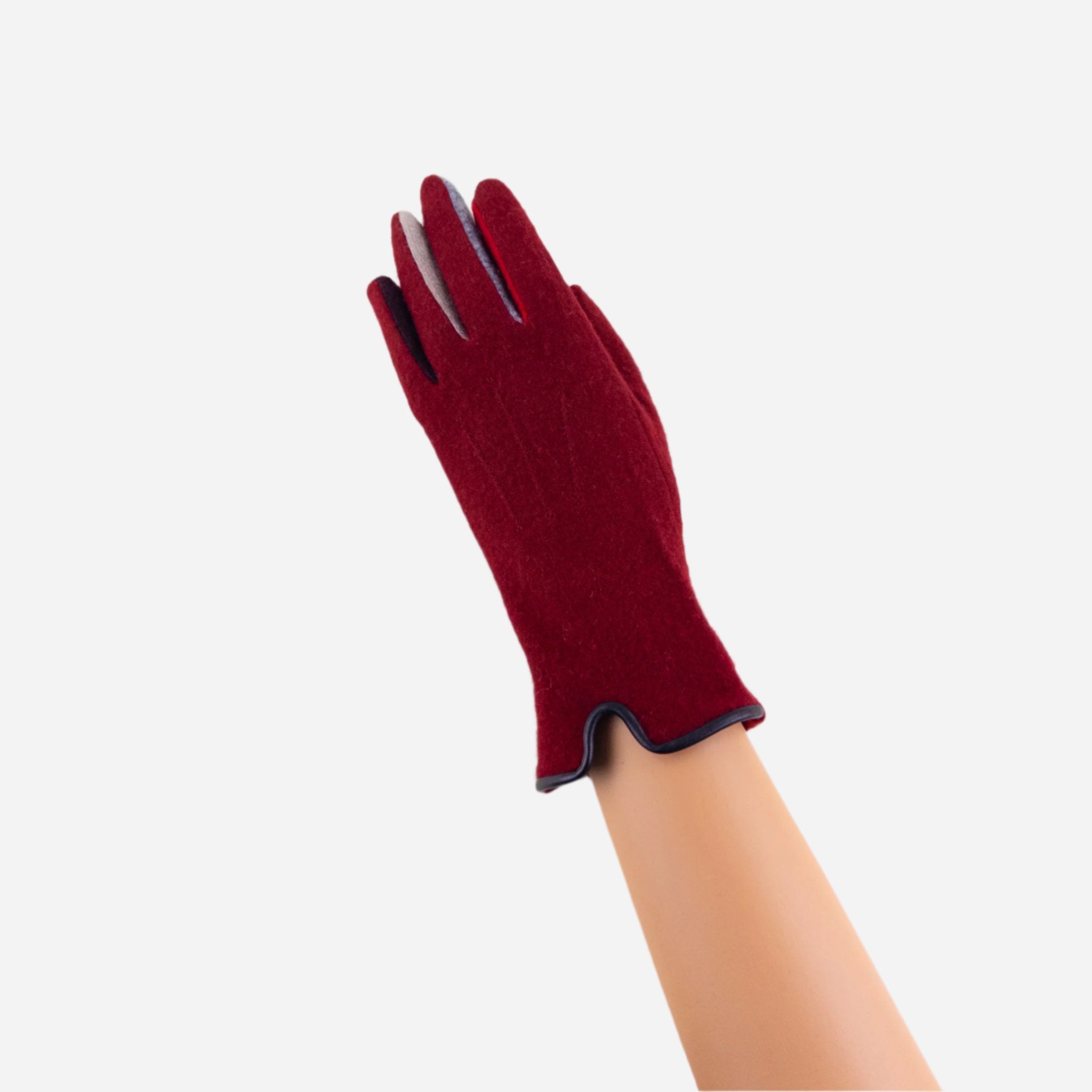 Red L'Apero BOURGET Texting Gloves - Big Bag NY