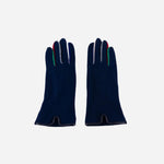 Navy L'Apero BOURGET Texting Gloves - Big Bag NY