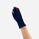 Navy L'Apero BOURGET Texting Gloves - Big Bag NY