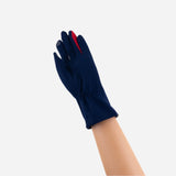 Navy L'Apero BOURGET Texting Gloves - Big Bag NY