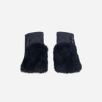 Charcoal L'Apero LES Fur Cuff Mittens - Big Bag NY