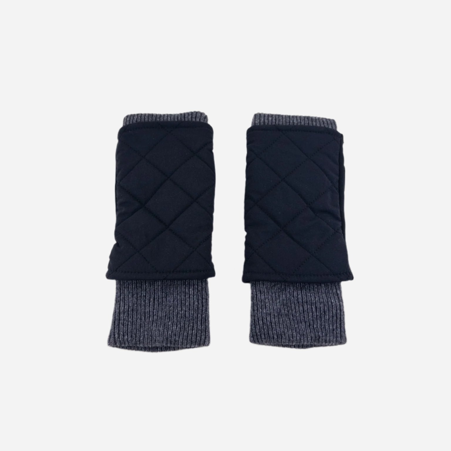 Black L'Apero ARGENTEUIL Fingerless Quilted Glove - Big Bag NY