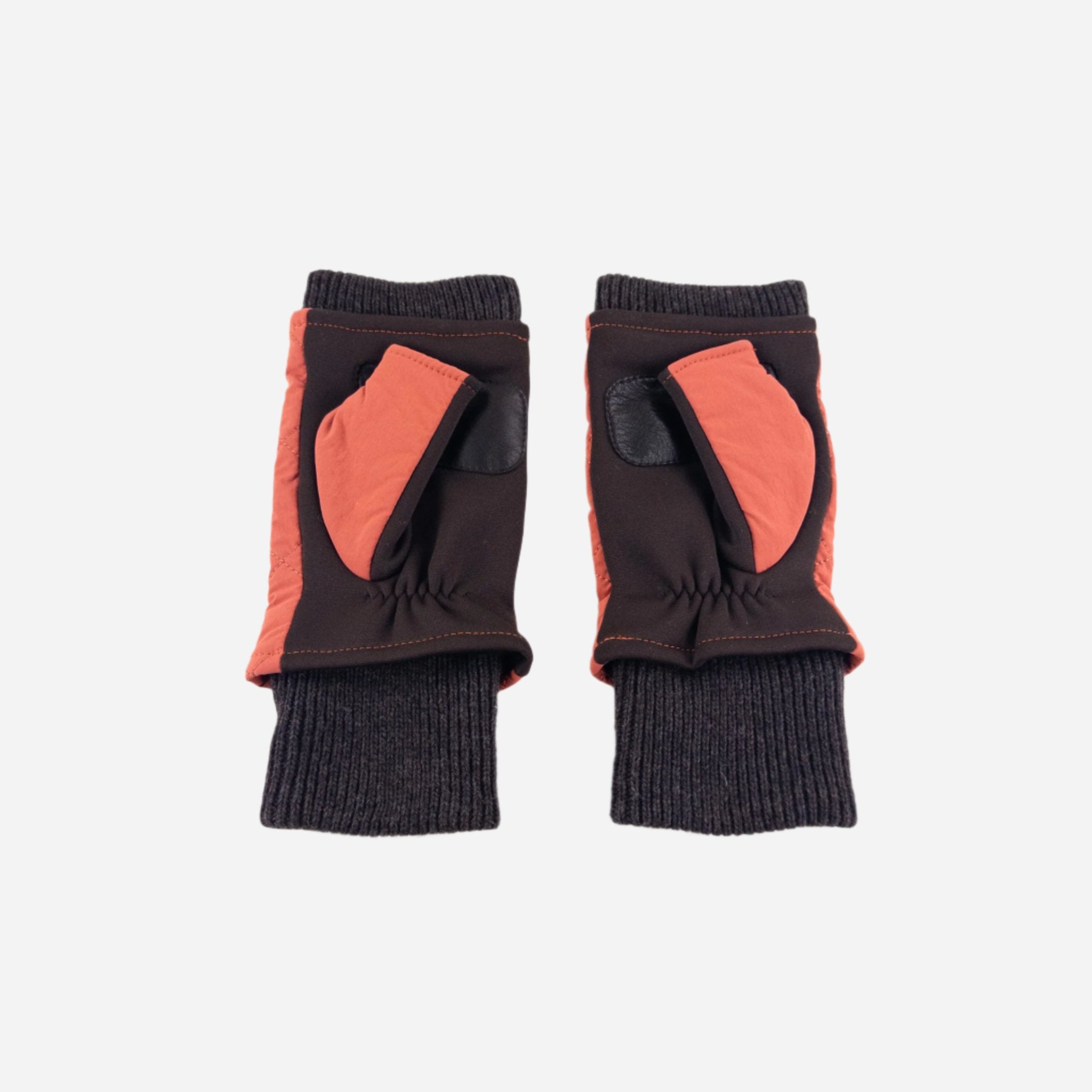 Orange L'Apero ARGENTEUIL Fingerless Quilted Glove - Big Bag NY