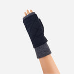 Black L'Apero ARGENTEUIL Fingerless Quilted Glove - Big Bag NY