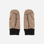 Beige L'Apero DAMIER Quilted Mittens - Big Bag NY