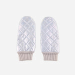 Silver L'Apero DAMIER Quilted Mittens - Big Bag NY