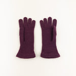 Burgundy Riviera Cashmere Gloves- Big Bag NY