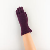 Burgundy Riviera Cashmere Gloves- Big Bag NY