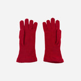 Red Riviera Cashmere Gloves- Big Bag NY