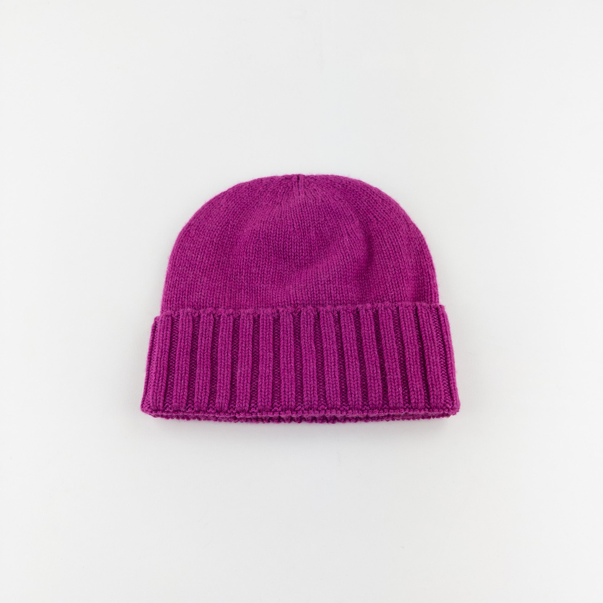 Cashmere Beanie with Fold – Big Bag