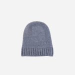 Grey Riviera Cashmere Floppy Beanie - Big Bag NY