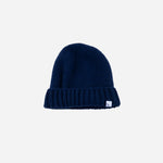 Navy Riviera Cashmere Floppy Beanie - Big Bag NY