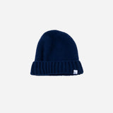 Navy Riviera Cashmere Floppy Beanie - Big Bag NY