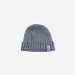 Grey Riviera Cashmere Floppy Beanie - Big Bag NY