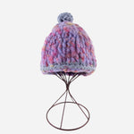 Ferruccio Vecchi Beanie with Metallic Pom Pom in Pink - Big Bag NY